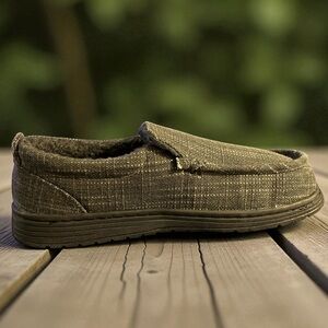 New MENS Hideaways by LB Evans Mardel Cozy Charcoal Slippers SIZE 8 and 9 avail